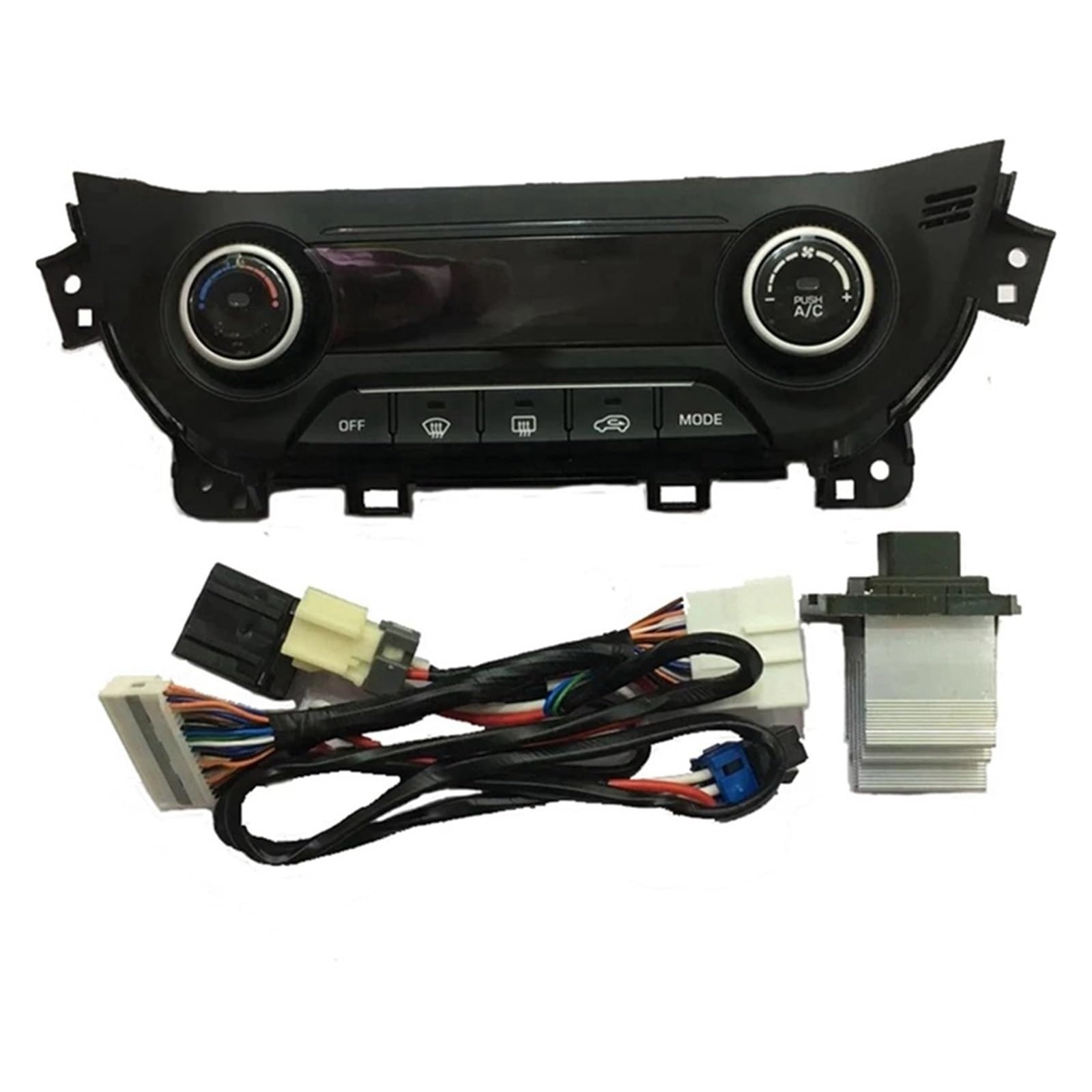 Kit de Montaje del Panel de Control de Aire Acondicionado automático con Interruptor de calefacción para Hyundai IX25 Creta 2014-2017