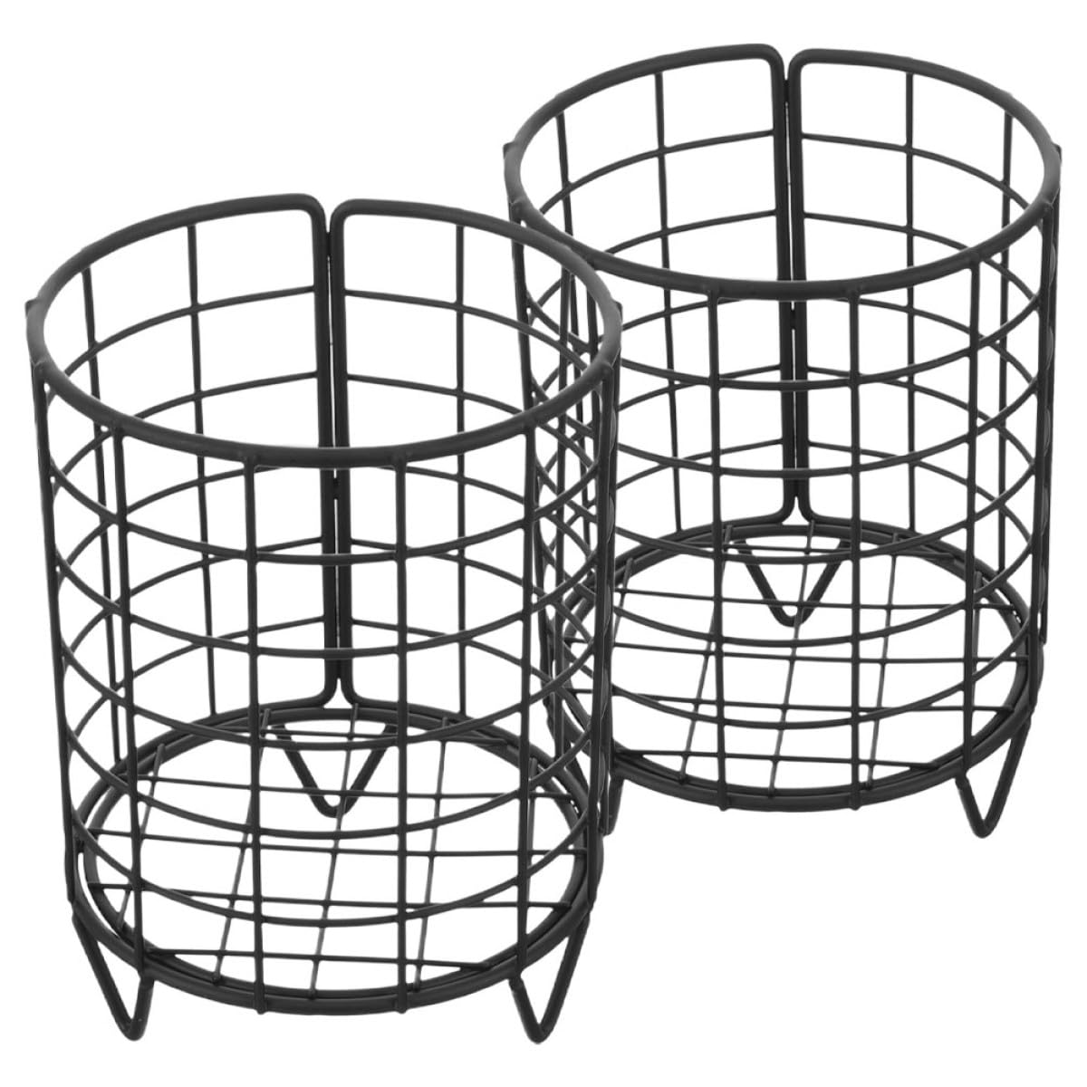 Mangeoire à foin en fer noir TEHAUX pour lapins et cobayes | Lot de 2 supports suspendus