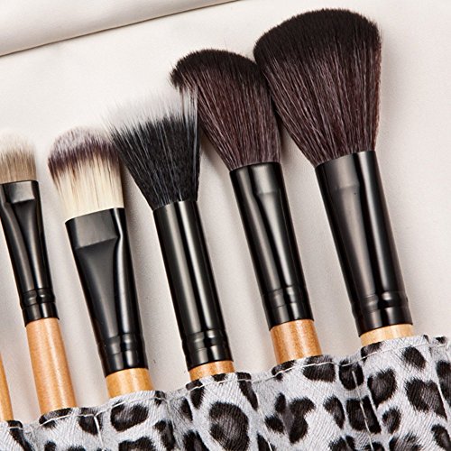 Set da 12 Pezzi di Pennelli da Trucco con Manico