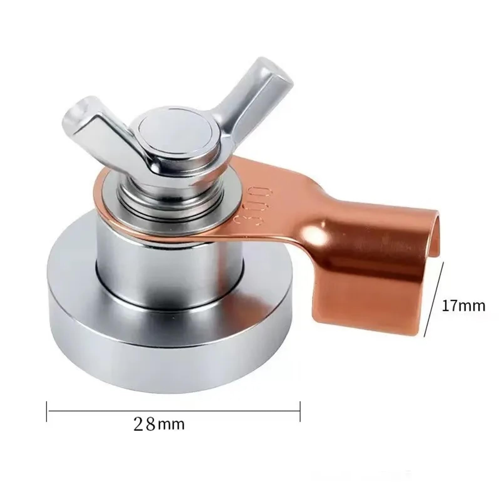 Spawane urządzenie uziemiające mocna miedziana elektroda spawalnicza zaciski mocujące pojedyncza głowica wsparcie 1 szt. (28 mm x 17 mm)