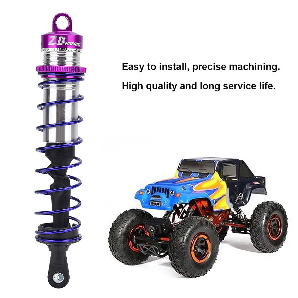 Tissting Stoßdämpfer für 1/8 RC Auto, Metall öldruckeinstellbar Federbein Satz 2 vordere 2 hintere Dämpfer passend für Offroad Buggy Truck Truggy (Lila)