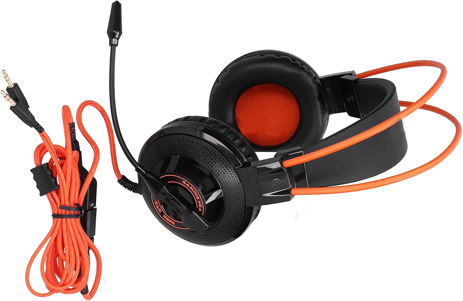 Wired Gaming Headphones Headset with Microphone, Gaming Headset Lightweight Game Headphones with Microphone Volume Control