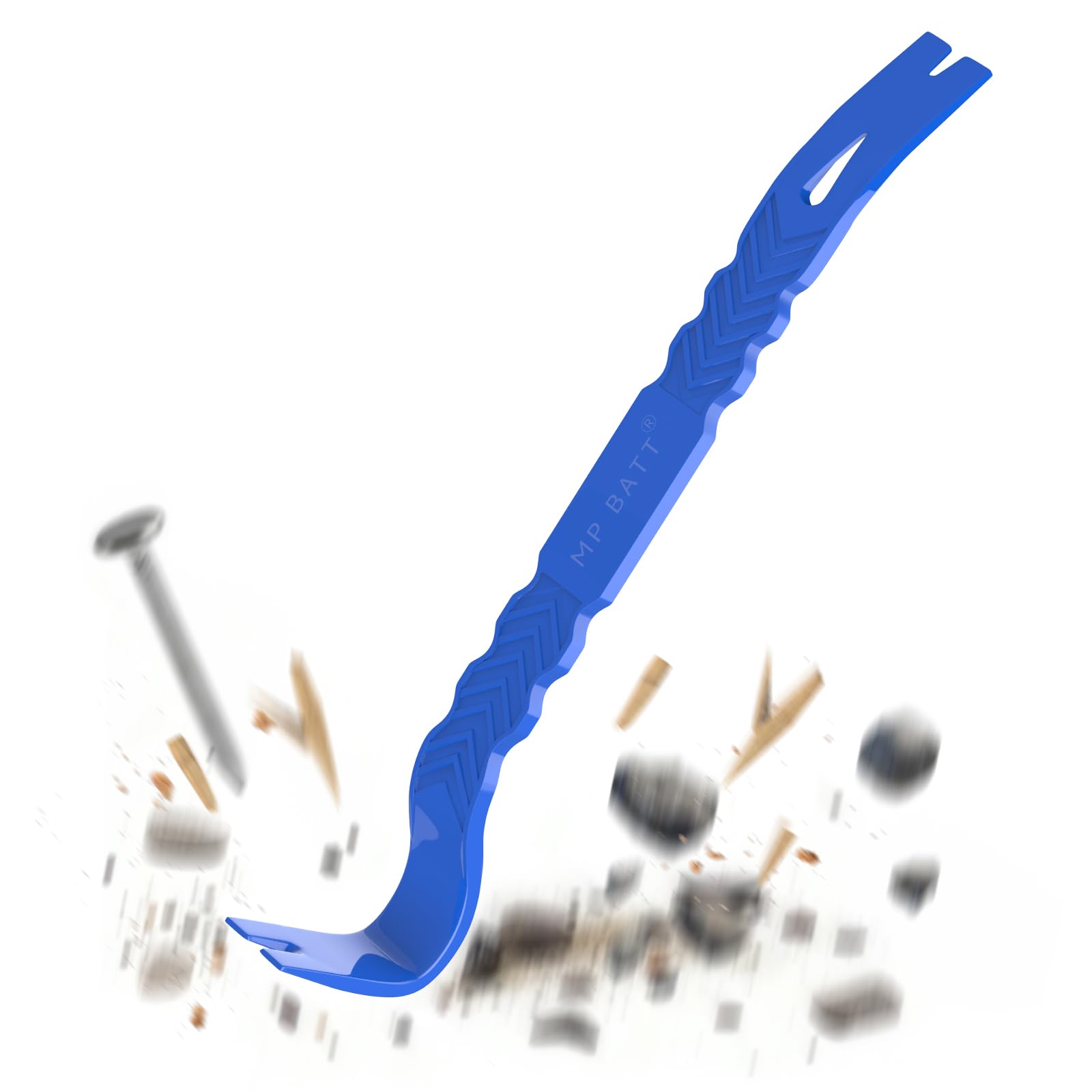 Tire-clou plat 38 cm et pied-de-biche robuste pour palette en bois