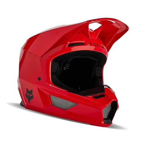 Fox Racing Unisex V1 Core Motocross Dirt Bike Helmet, Red, XX-Large