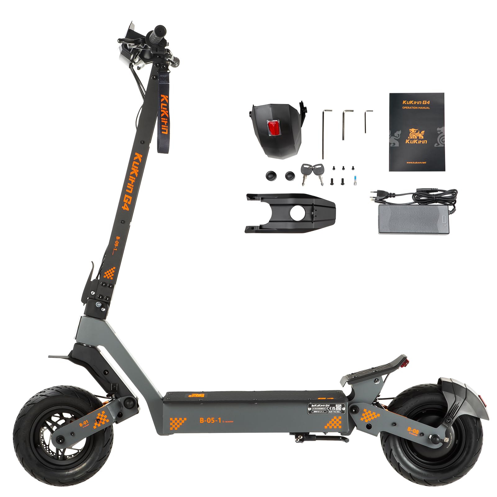 Patinete Eléctrico KuKirin G4 | 20 km/h | Autonomía 75 km | Certificado CE | IP54 | Neumáticos 11"