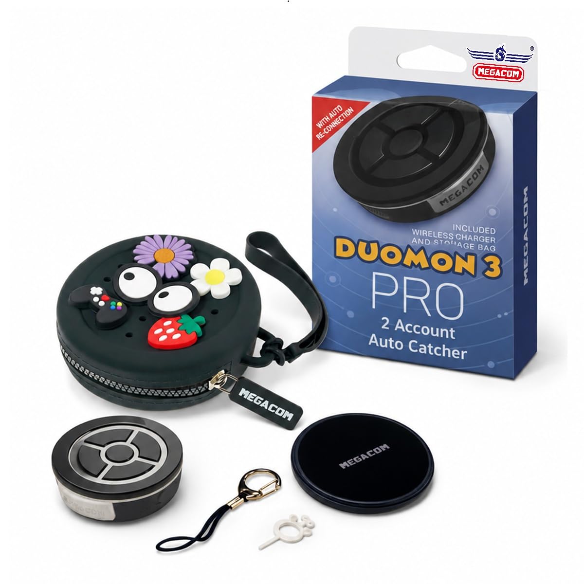 megacom DuoMon3 PRO 自動再接続機能 ポケットオートキャッチャ Amazon.co.jp: megacom DuoMon3 PRO 2025ver. 自動再接続機能 1P/2P