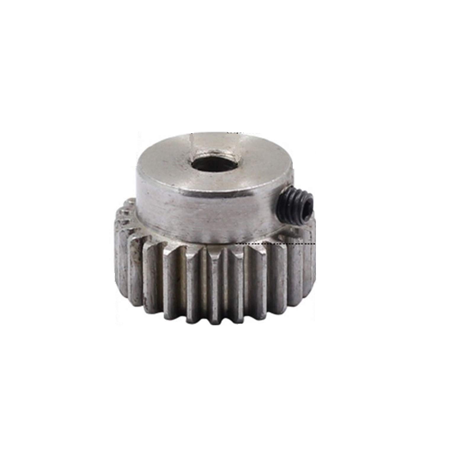 ZHENGGUIFANG ZGF-BR 1pc Mod 1 M=1 CNC Spur Gear Pinion 22T 22Teeth Right Teeth Positive Gear Steel Gear Rack for Transmission (Hole Diameter : 7mm, Number of Teeth : 22Teeth)