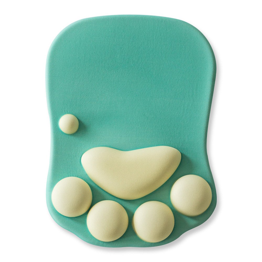 Gget Cat Paw Mouse Pad with Wrist Support Soft Gel Wrist Rest Pad Cute Design - Cushion Comfort Mousepad Computer Mac Laptop Mouse Ma