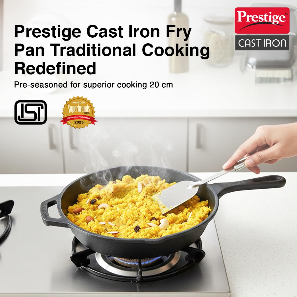 Prestige Cast Iron Fry Pan - Black -2