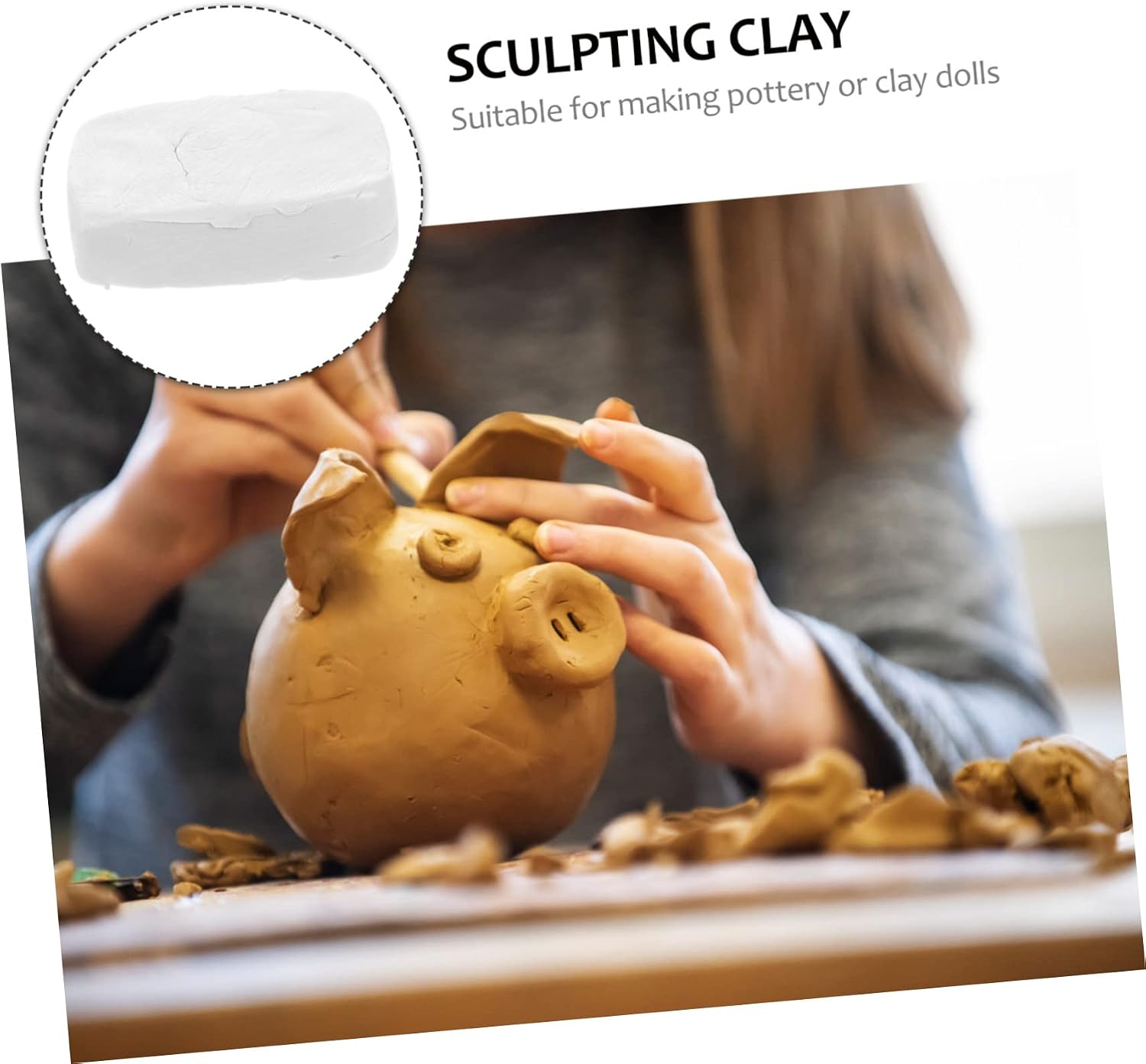 OSALADI Premium DIY Polymer Clay Multi Purpose Sculpting Material for Crafts Easy to Use and Store for Artists Pure for Creative Projects
