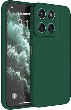 HAFFAN TPU Silicone Case Compatible with Motorola Moto g56 5G 6.72 Inches Mobile Phone Case Protective Case - Dark Green