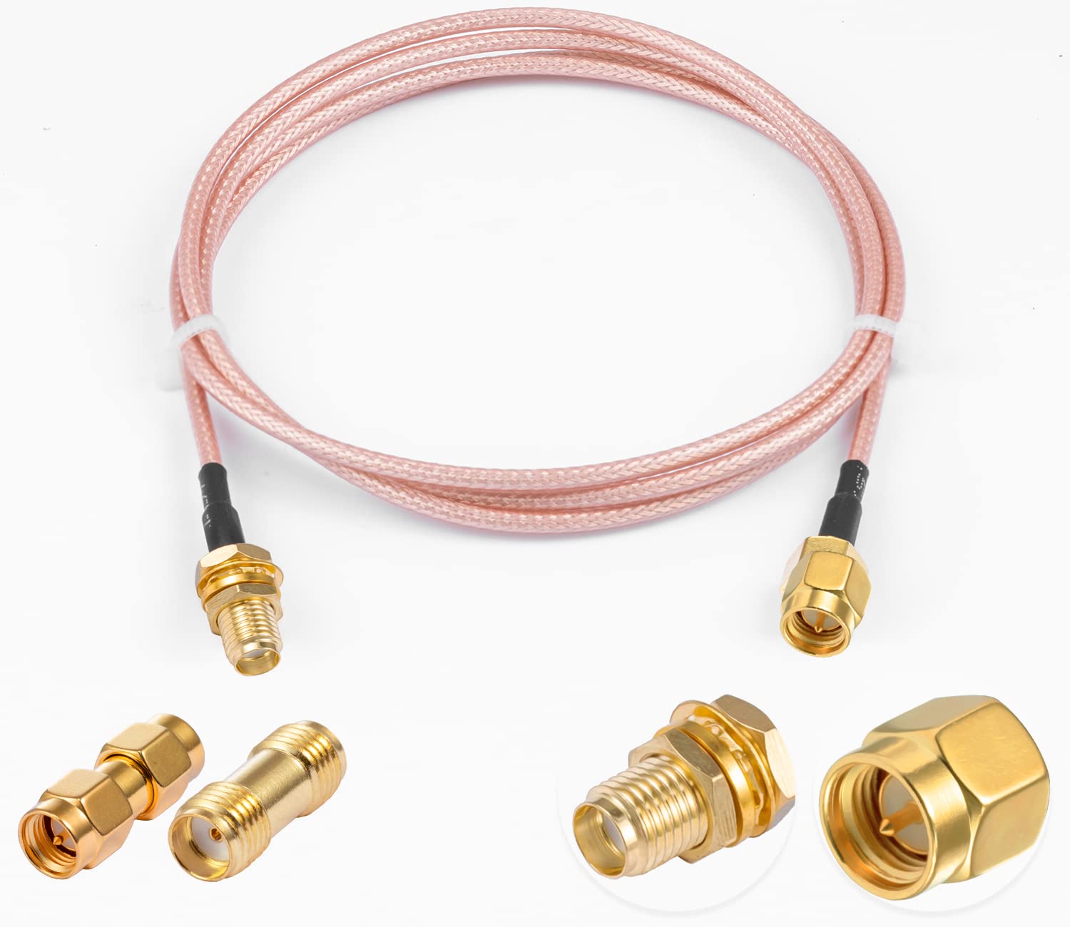 SMA-Kabel Mannelijk naar Vrouwelijk Schot RG58 10ft/3M RF-Coaxkabel 2