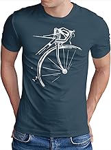 OM3® Bicycle T-Shirt – Men's – Vintage Cycling Cyclist – S – 5XL