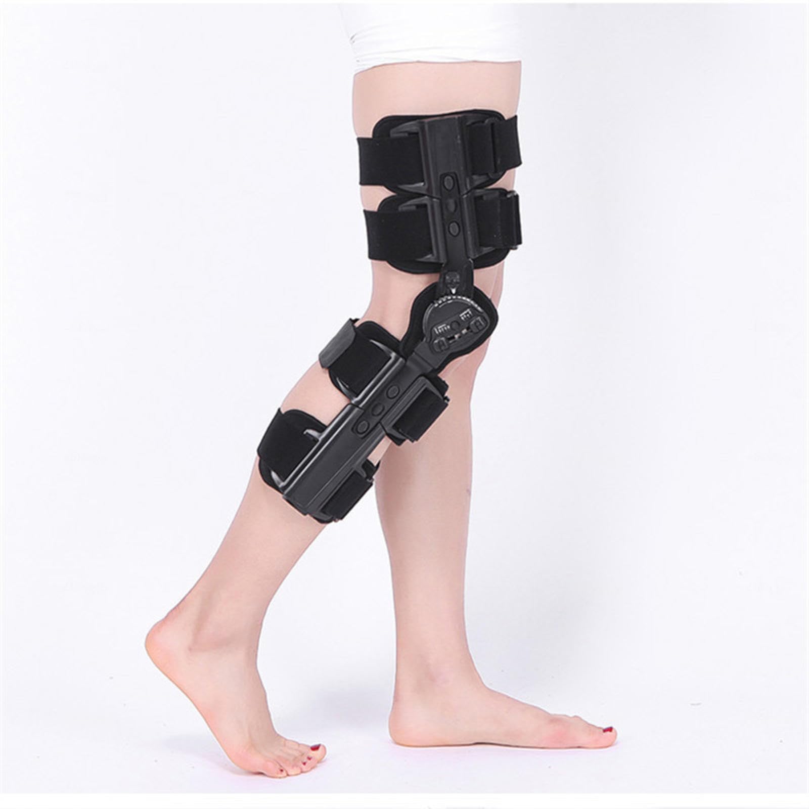 Rodillera Articulada Unisex, Estabiliza Las Ayudas Piernas Después Recuperación Lesiones, Lesiones Menisco Lesiones Ligamentos con Forro Esponja Ajustable, Acl MCL Pcl