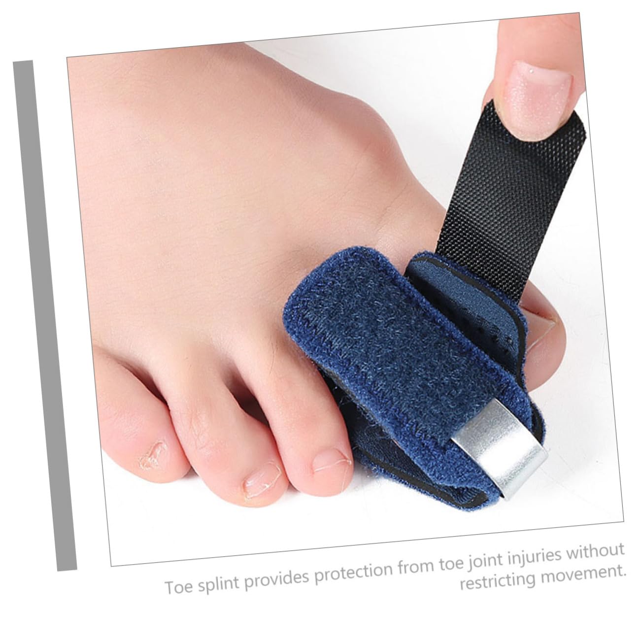 2pcs Toe Support Wrap with Aluminum Alloy Sponge Composite Cloth