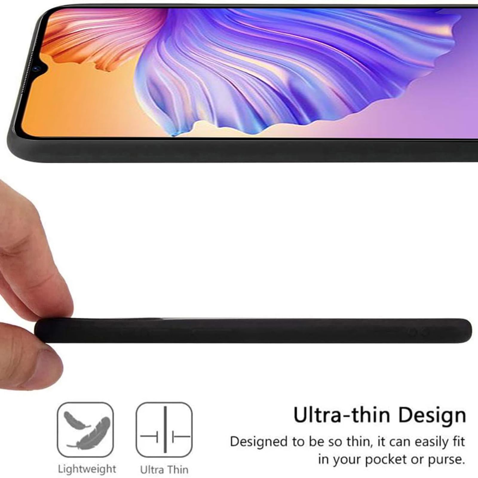HGJTF Cover per Doogee N50 (6.52 ) con [1 X Vetro Temperato Pellicola], Rotazione 360° Supporto Anello + Slim Trasparente TPU Antigraffio Morbida