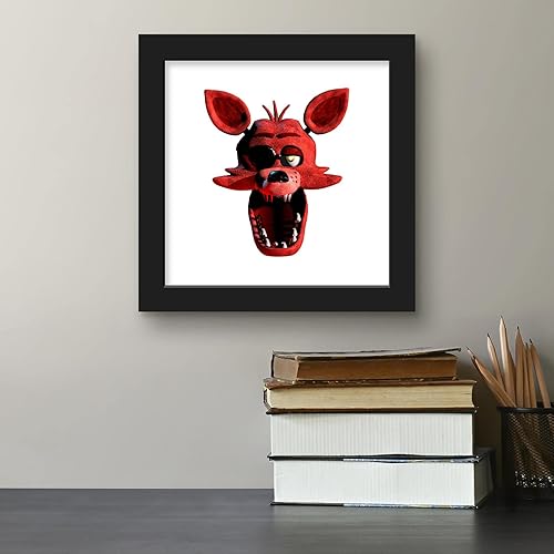 Miniatura 4 de Trends International Gallery Pops Five Nights at Freddy's - Póster de pared de Foxy Headshot de 12 x 12 pulgadas, versión enmarcada en negro