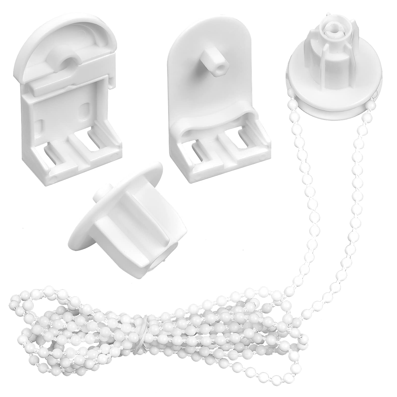 Kit Di Riparazione Per Tende A Rullo, Supporto A Morsetto In Plastica Bianca, Ricambio Per Tende Plissettate, Installazione Senza Viti, Per Finestre E Porte