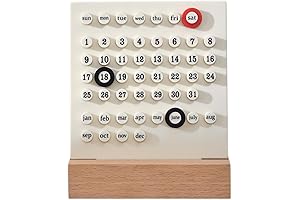 Exquisite Retro Style Perpetual Calendar: Adorn Your Desk with Timeless Elegance