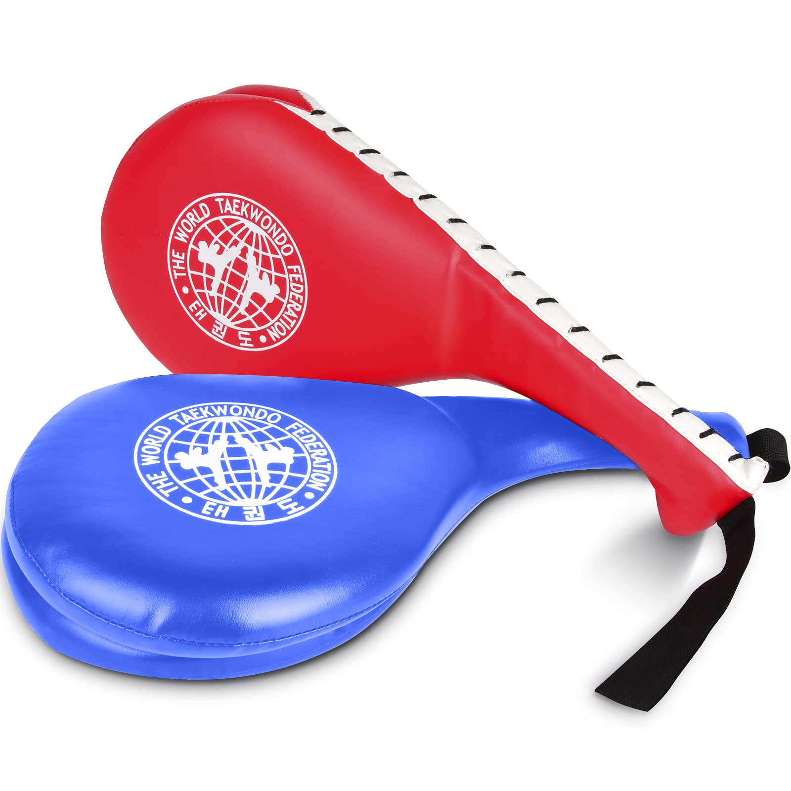 Taekwondo Kick Pads 2PK, Karate Martial Arts Training Equipment Kicking Target, Double Strike Boxing Pads for Kids Youth Adult