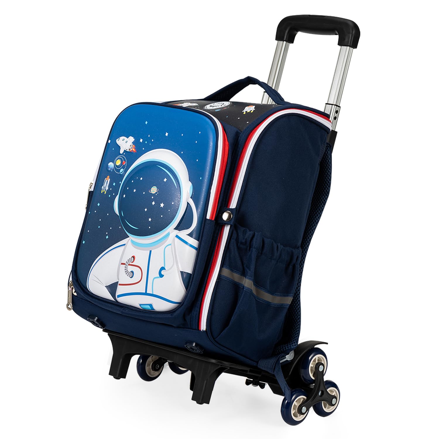 Eazy Kids - School Bag wt Trolley, Astronout Blue