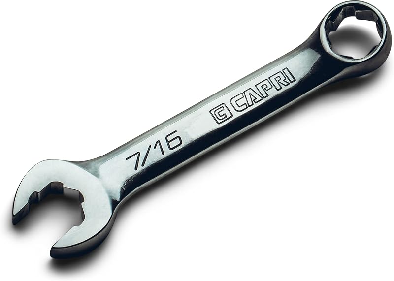Chave Combinada Stubby 7/16 pol. Capri Tools WaveDrive Pro em Aço Cromo-Vanádio