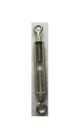Galvanized Turnbuckle EYE and EYE Heavy Duty Wire Rope Tension (2, M20)