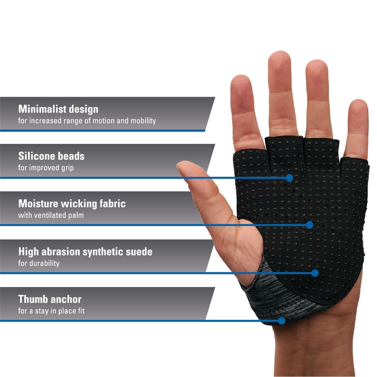 Harbinger Palm Guards Women's Palm Guards Minimalist Weightlifting Gloves