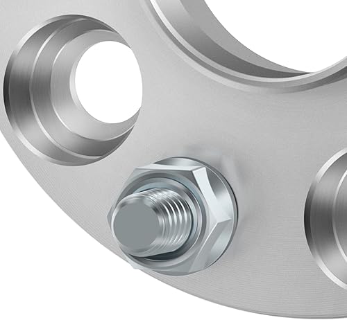 Miniatura 9 de ECCPP 2 espaciadores de rueda centrados de 5 x 4.5 a 5 x 4.5, 5 lengüetas de 0.787 in, 2.366 in, 5 x 114.3 a 5 x 114.3 con pernos de 12 x 1.5 aptos