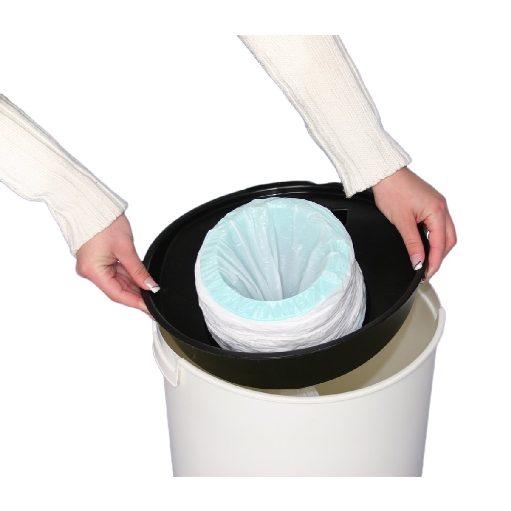 Inko Baby Windeleimer für Nachfüllkassetten - weiß/blau