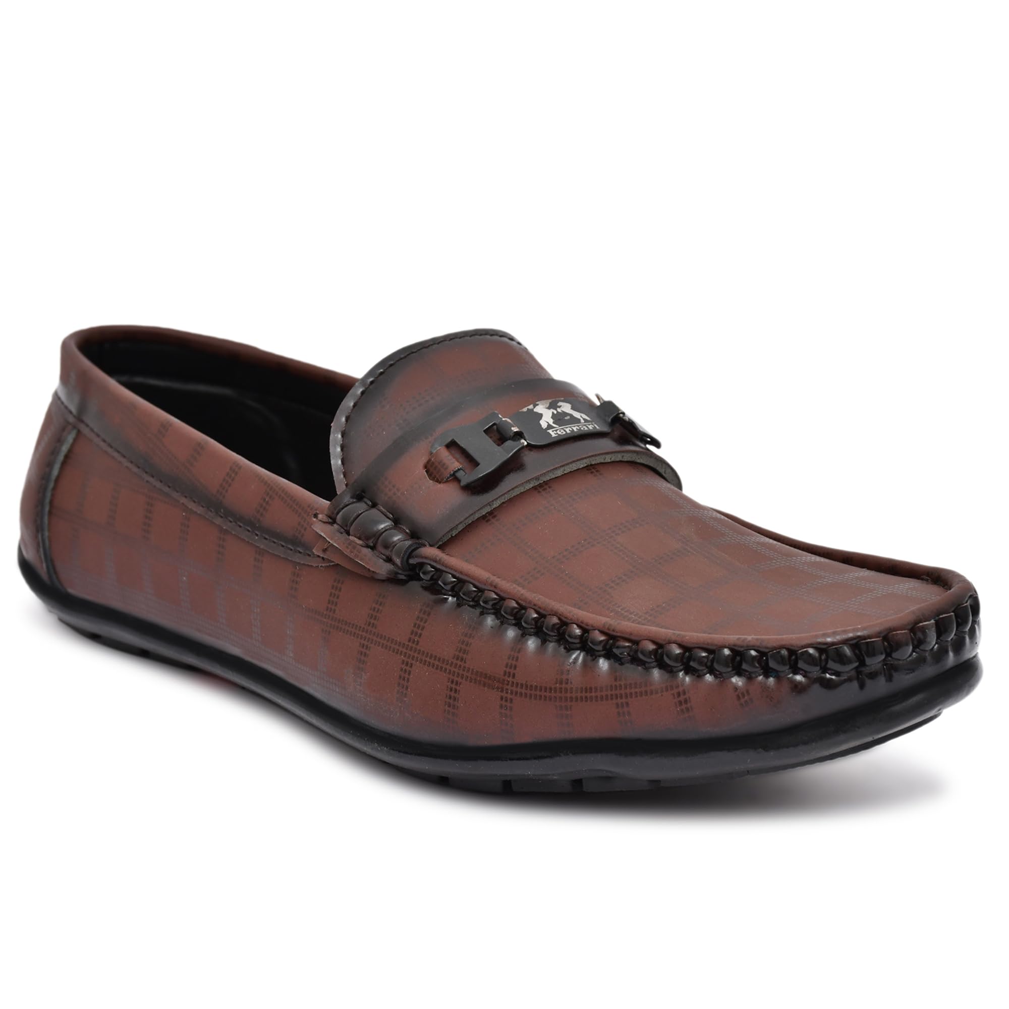 Casual Check Loafers for Men's-image-38