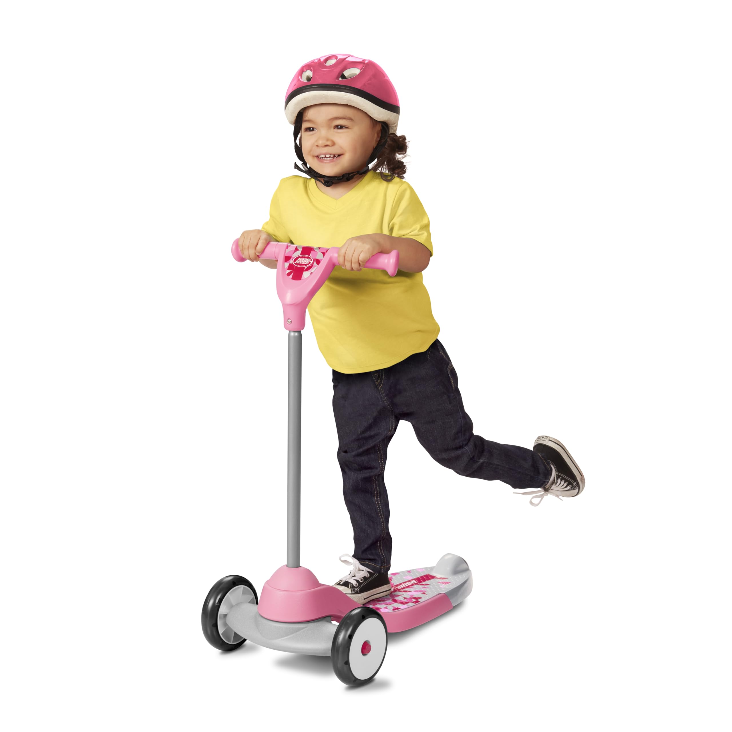 Radio Flyer My 1st Scooter, Kids and Toddler 3 Wheel Scooter, Pink