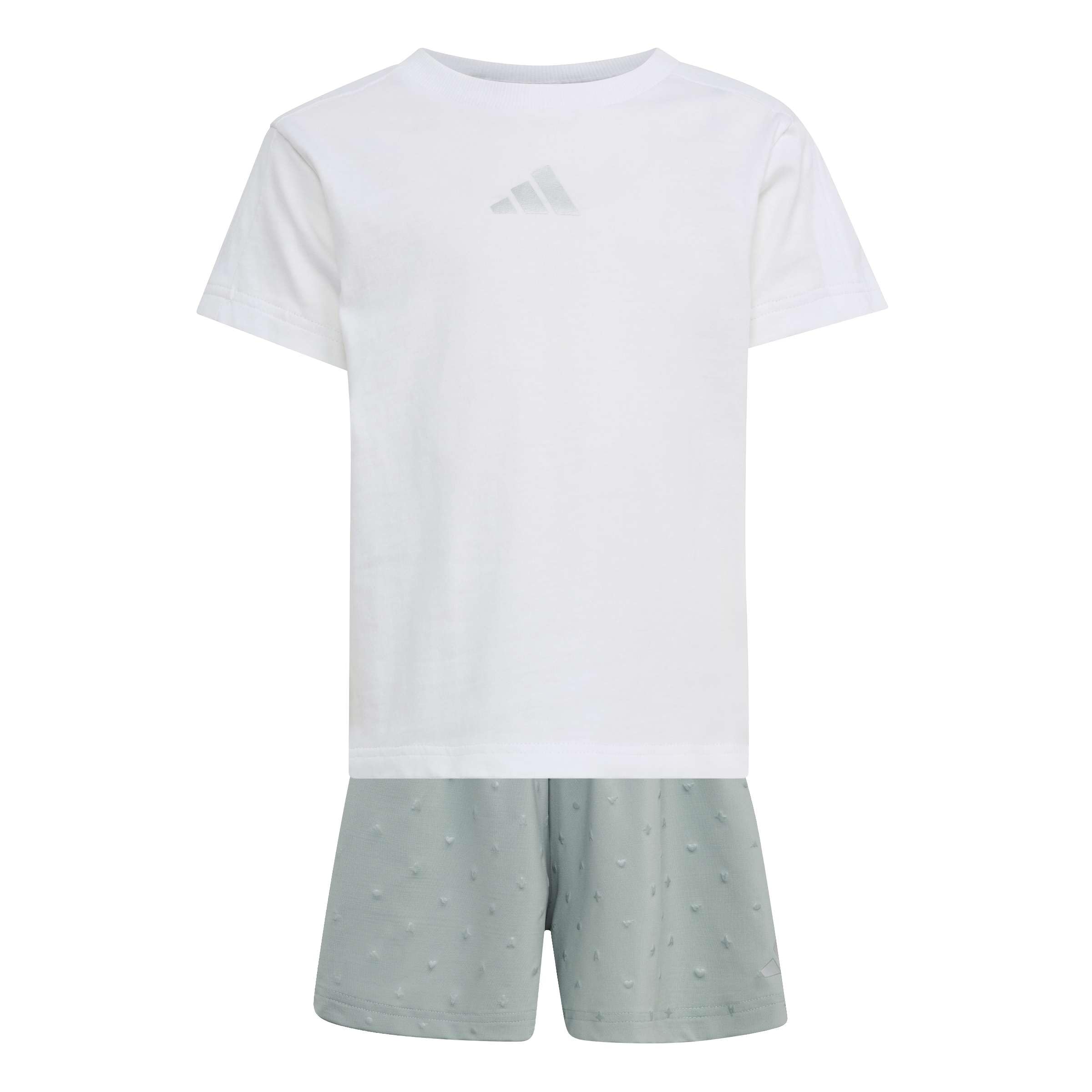 Adidas Sportswear Kids Girls Seasonals Glam Short Set - White