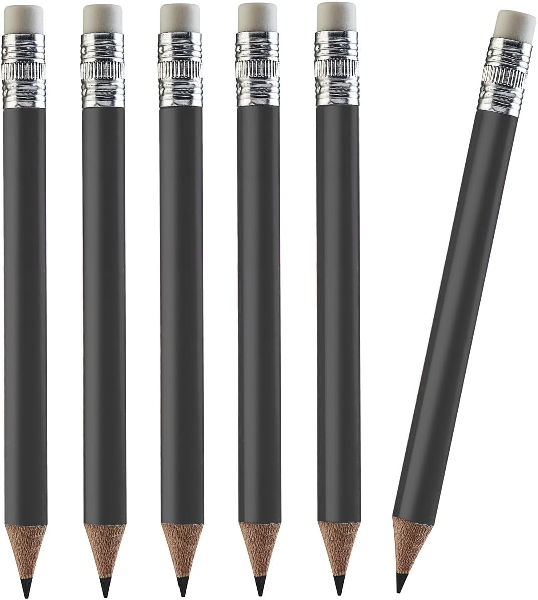TH Golf 100pcs Premium Golf Pencils, 4 Inch Mini Pencils Half Pencils with Eraser Sharpened Wood Mini Round Pencils for Schools Wedding Toddlers Home Corporate Multiple Colours