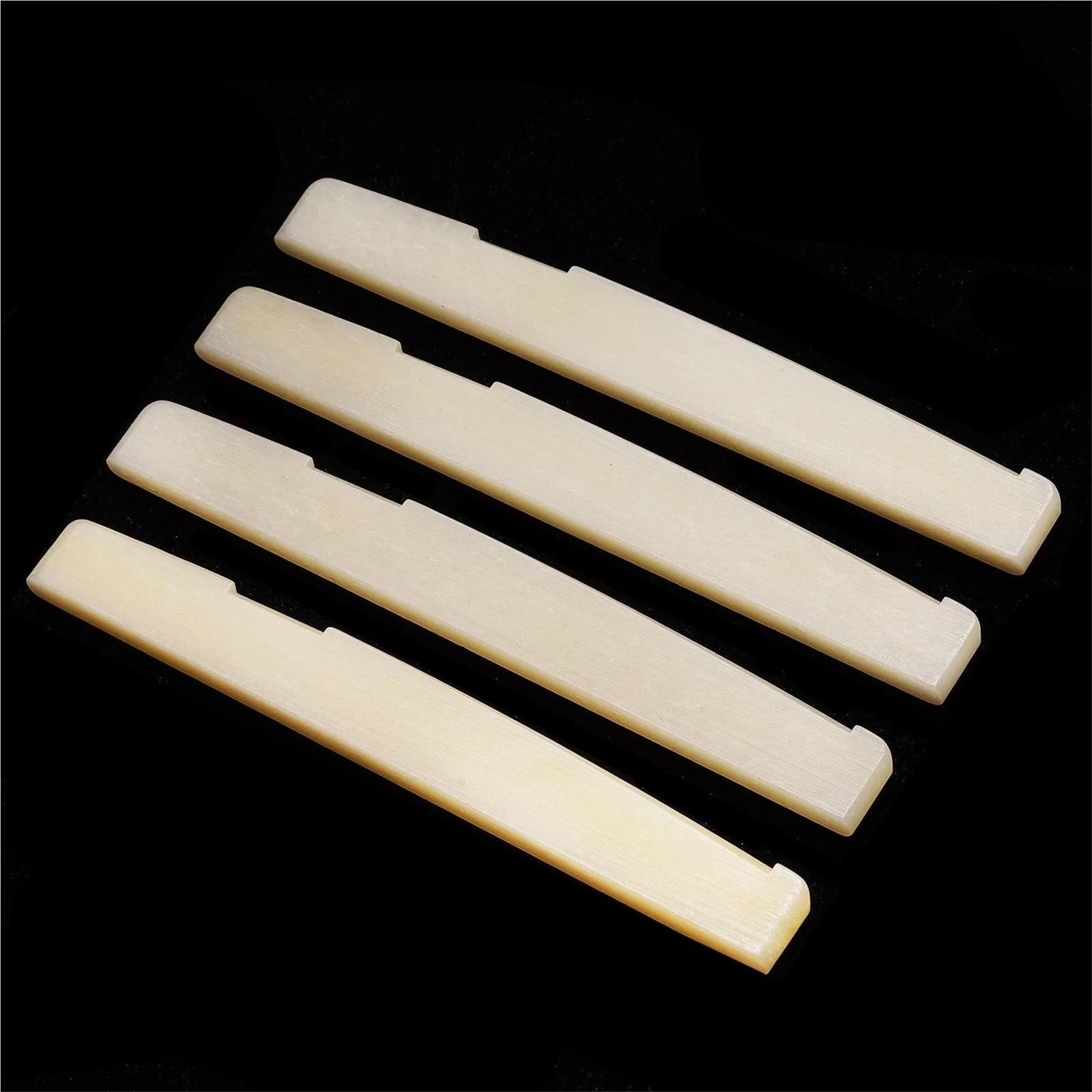 Professionale Dado Chitarra Ponte Da Liutaio Compensato Con Sella In Osso Per Chitarra 10 Pezzi 72 Mm