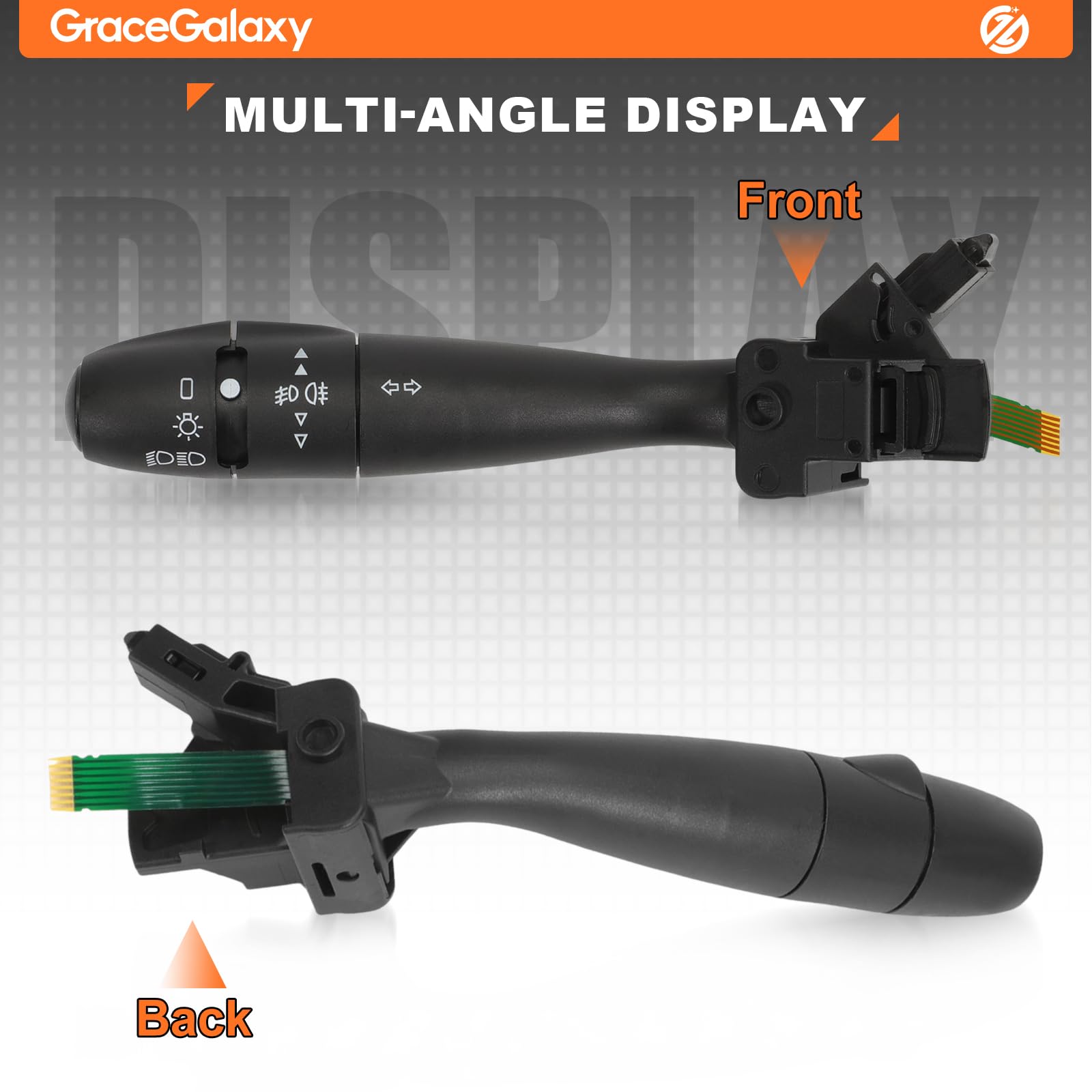 GraceGalaxy Interrupteur d'essuie-glace Commodo 96595087XT pour 1007 206 207 307 406 407 807
