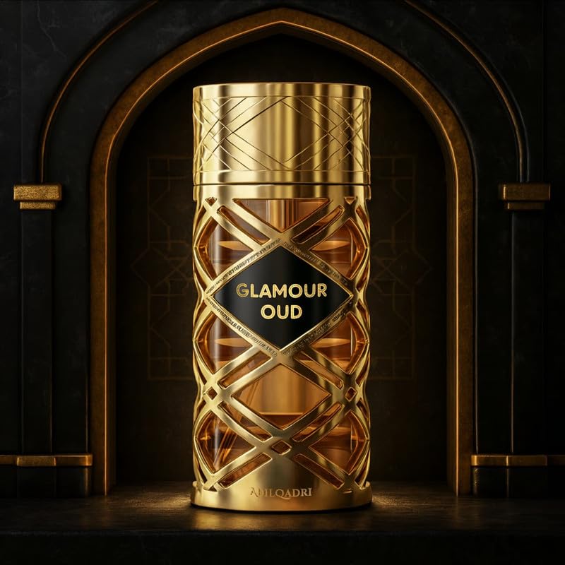 Image of Adilqadri Glamour Oudh Attar 10ml for Men | Long Lasting Luxury Perfume Oil with Woody & Spicy Notes of Saffron, Nutmeg, Oud, Patchouli & Musk
