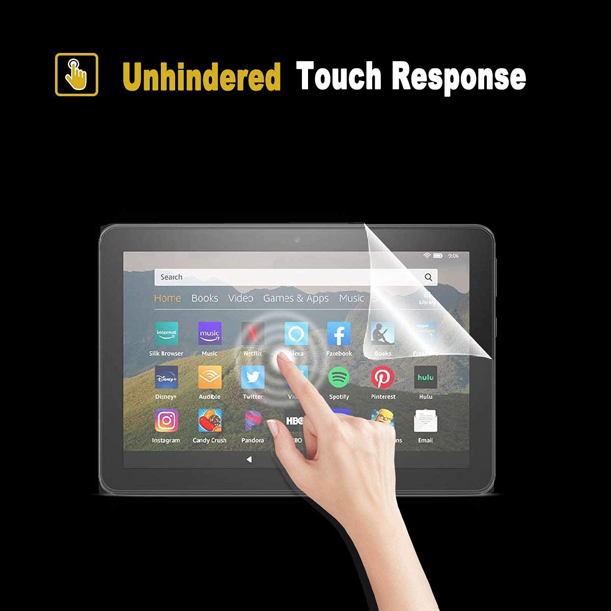 TiMOVO [2 Pezzi] Proteggi Occhi: Pellicola Anti-Luce Blu Per Fire HD 8/8 Plus (2024/2022/2020)