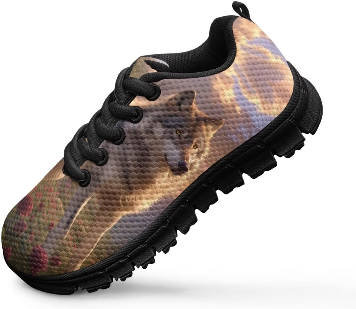Pink Bass Fish Shoes for Girls Kid Lace up Sneakers Fashion Athletic Casual Shoes Lightweight Tennis Running Shoe