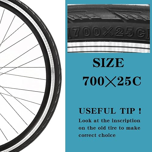 Miniatura 2 de Paquete de 2 neumáticos de bicicleta 700 x 23C 700 x 25C 700 x 28C 700 x 35C par de neumáticos de bicicleta de carretera 60 TPI o 30 TPI neumáticos