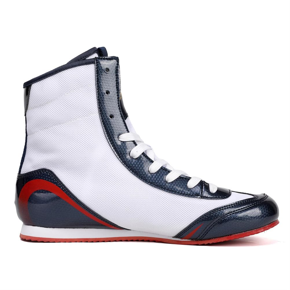 Zapatillas de competición de Alta Top para Boxeo Femenino y Femenino, Entrenadores, Calzado Deportivo Antideslizante, Transpirables y de Moda.
