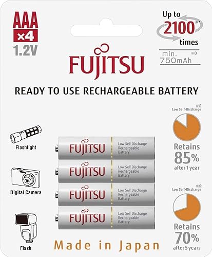 Miniatura 2 de Fujitsu Baterías Fujitsu BLANCO R03/AAA 750 mAh - 4 szt blister