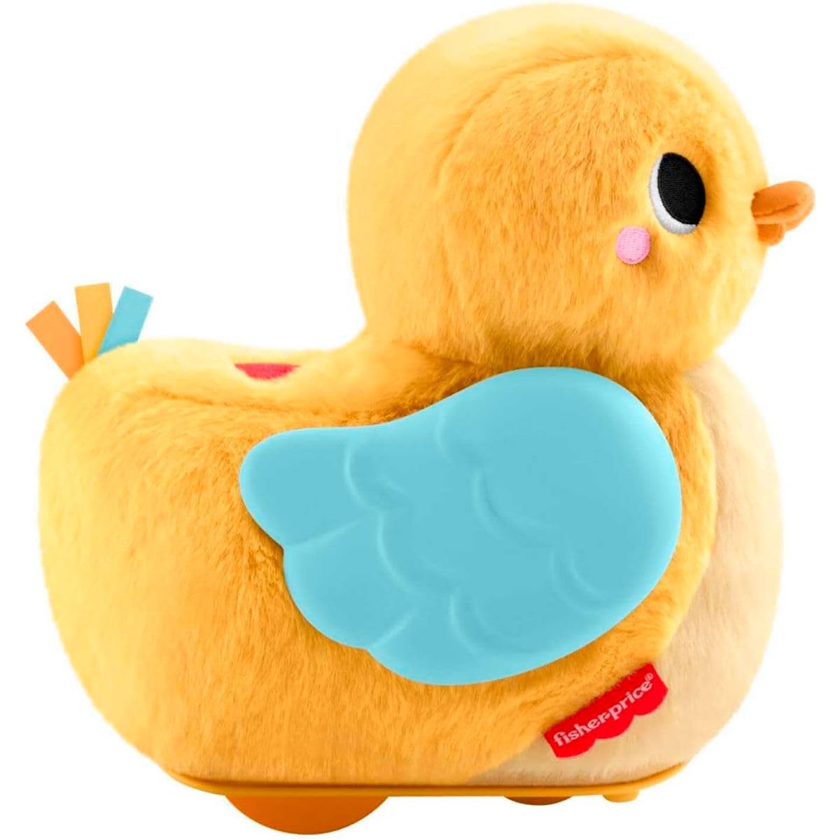 Fisher-Price Canard Câlin 4 en 1, Jouet d’éveil Musical pour Le Jeu à Plat Ventre et à Quatre Pattes, pour bébé dès la Naissance, JMX99