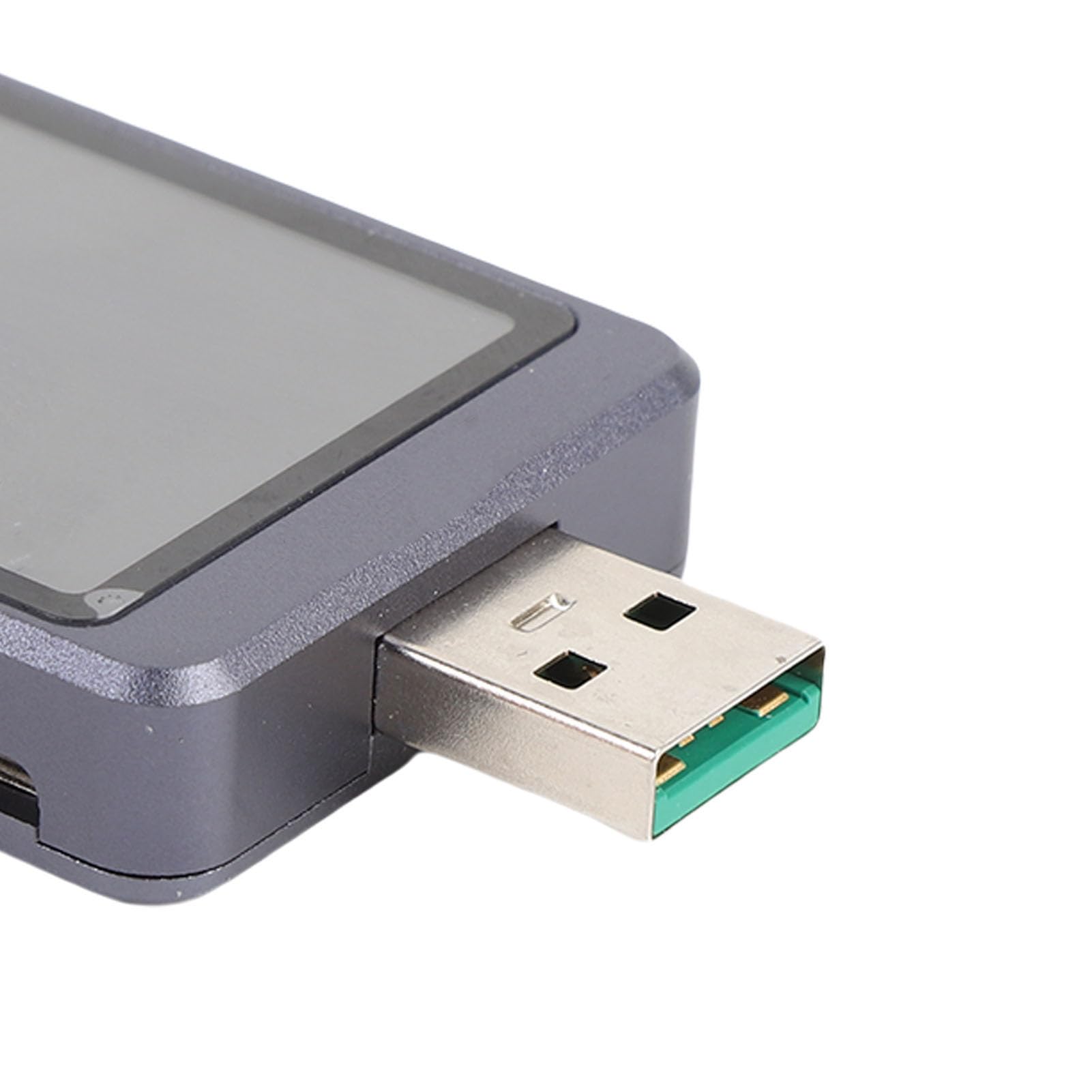 1,77 Zoll USB Power Tester, PD3.1 EPR AVS TBT4 Aluminiumlegierung USB-Leistungsmultimeter, 4 bis 28 V 5A Bereich, für professionelle Leistungsanalyse