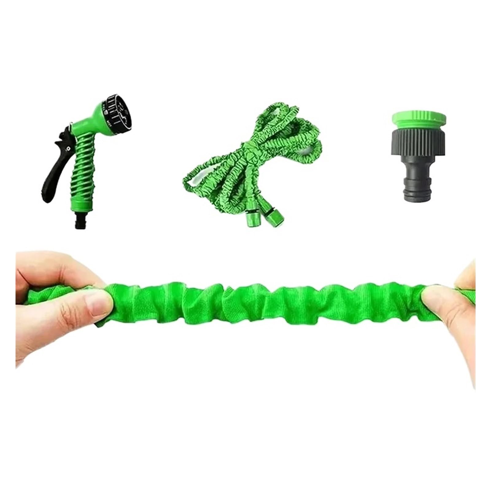 manguera de jardín, tubería de agua de manguera de Manguera mágica expandible con funciones de rociado de agua for lavado de autos a alta presión Pistola de agua Manguera de riego for jardín doméstico