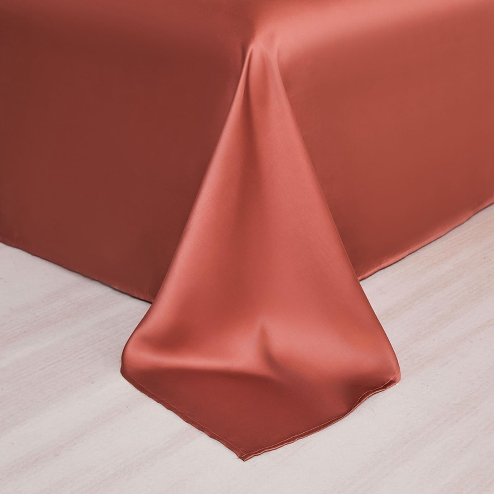 Bettlaken ohne Gummizug 200x230cm Bettlaken für Doppelbetten | Einfarbig,Sommerlaken,Hellblau,mit 2 x Kissenbezug von 50x75 cm,weiches und atmungsaktives