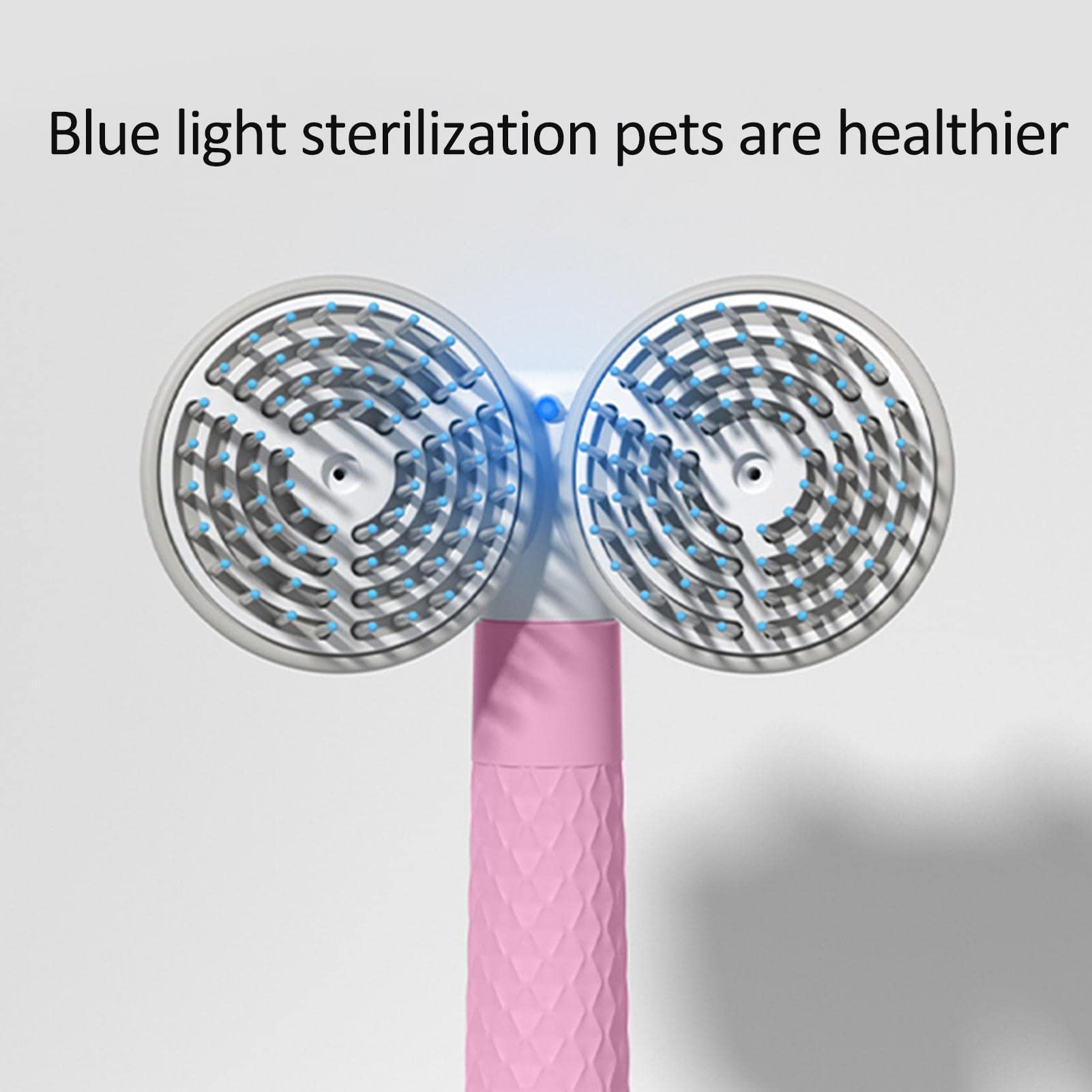 Cepillo para mascotas Cepillo para perros y gatos Cepillo para mascotas con dientes densos Cepillo para perros y gatos para mudar el aseo - Cepillo de pelo para gatos de dos cabezas Cepillo suave para