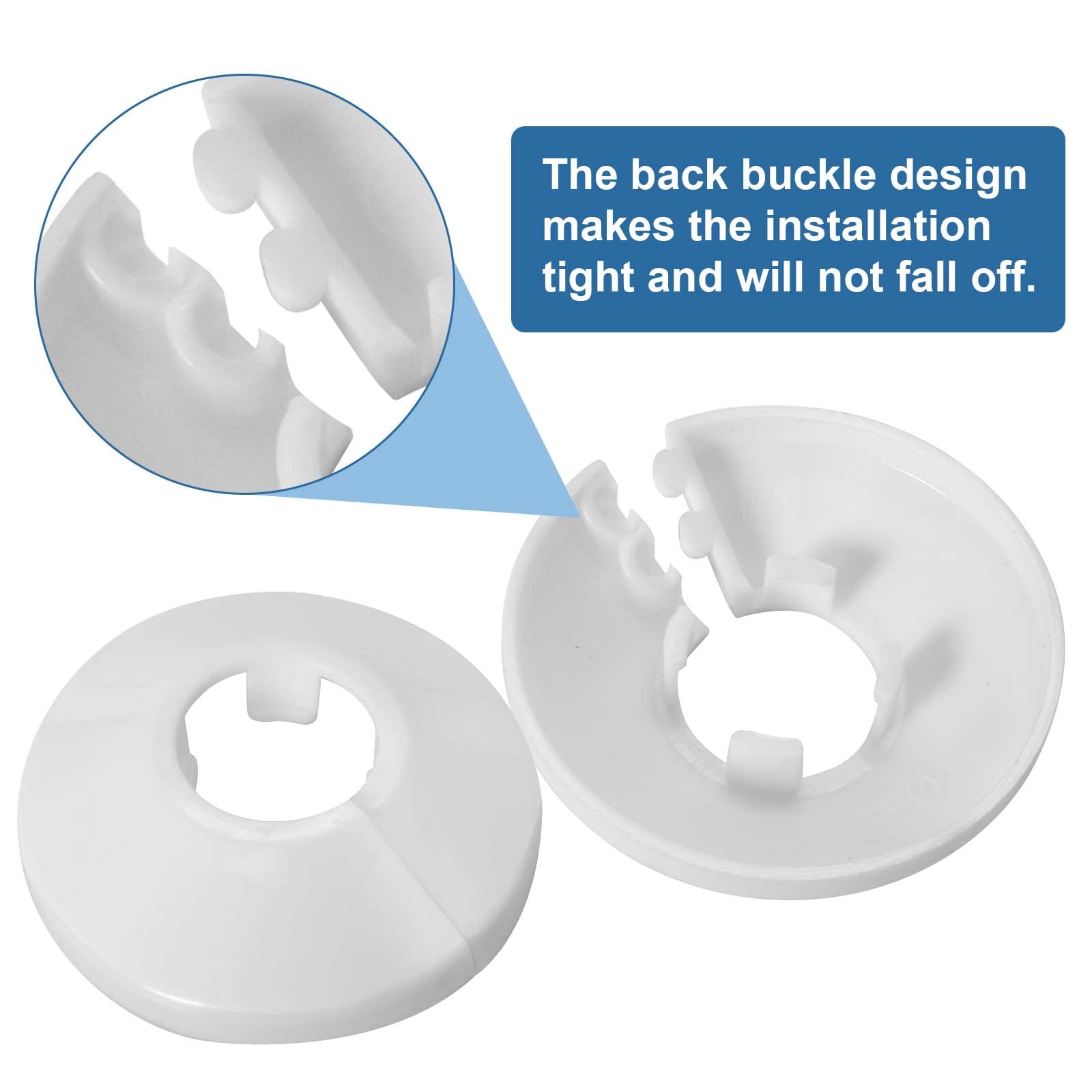Kit Copritubo In Ottone (2 Rosoni E 2 Copritubo) Con Finitura - Foto 6