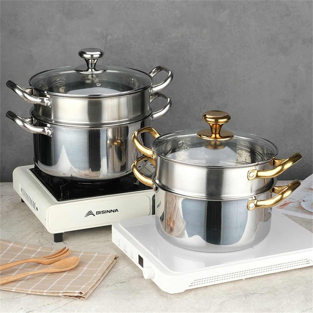 Amazon｜蒸し器 ステンレススチール製蒸し器 複数のサイズをご用意