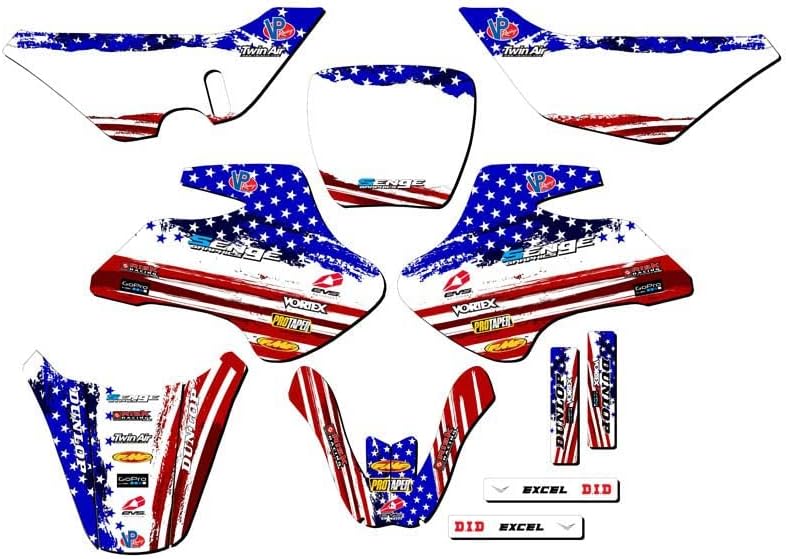 2000-2006 JR 50 Merica USA Senge Graphics Complete Kit Compatible with Suzuki